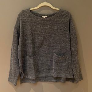 Eileen Fisher, lightweight cotton sweater. Generous fit …great for layering